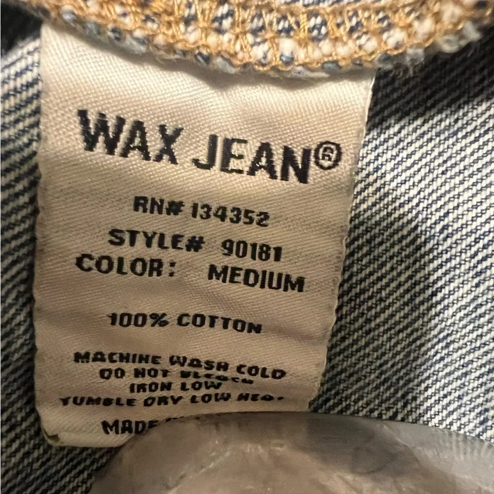 Wax Jean Distressed Blue Denim Jacket - Picture 2 of 14
